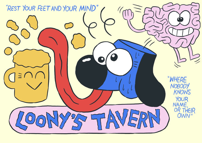 'Loony's Tavern' Screenprint
