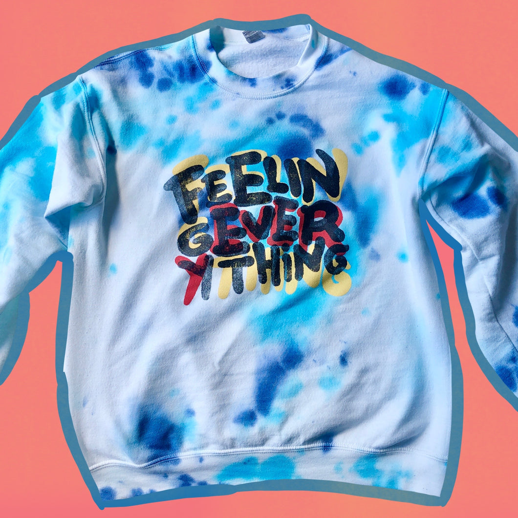 'Feeling Everything' Hand-Dyed Jumper